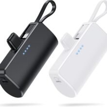 [2 Pack] Mini Portable Charger Power Bank for