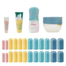 24 Pack Multi Sizes Silicone Bottle Covers, Travel