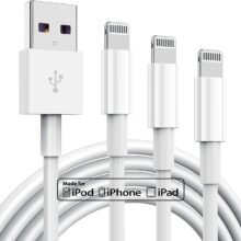 3 Pack Apple MFi Certified Charger Cable 6ft,