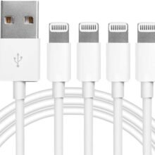 4Pack [Apple MFi Certified] Charger Lightning to