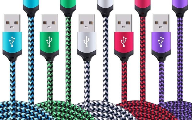 5Pack 6ft Fast USB Type C Cable Phone Charger Cord