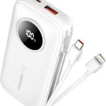 Ayeway Small Power Bank with Built-in