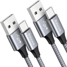 Baiwwa USB C Cable 3ft Fast Charging, 2-Pack USB A