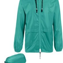 COOFANDY Mens Packable Rain Jacket Lightweight