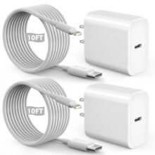 Fast iPhone Charger, Quick 10Foot USBC Wall