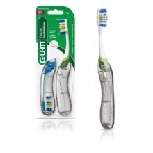 GUM Folding Travel Toothbrush, Compact Head +