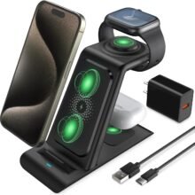 HATALKIN 3 in 1 Wireless Charging Station