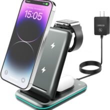 MSTJRY Wireless Charging Station, 3 in 1 Wireless