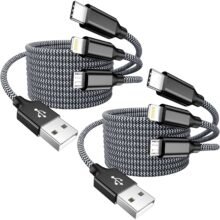 Multi Charging Cable 2Pcs 4FT Universal 3 in 1