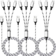 Multi Charging Cable, 5ft 3Pack Multi Charger