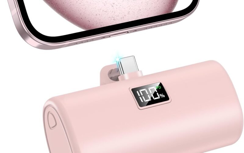 Portable Charger for iPhone 15 Power Bank, 6000mAh