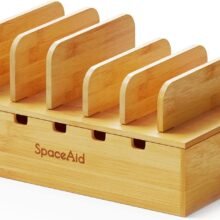 SpaceAid Bamboo Charging Station for Multiple