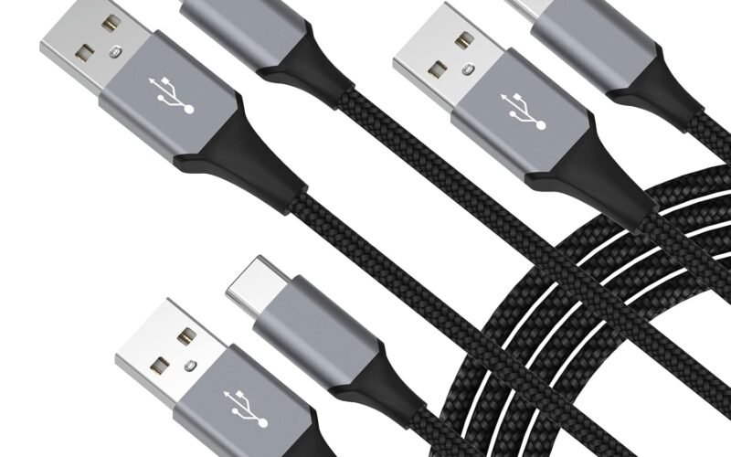 USB C Cable 3-Pack(3ft/6ft/6ft), USB A to USB C