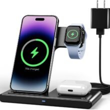 Wireless Charger iPhone Charging Station: 3 in 1