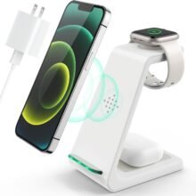 Wireless Charging Station, 3 in 1 Fast Desk