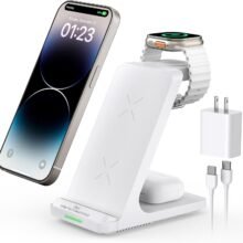 Wireless Charging Station, 3 in 1 Fast Wireless