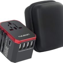 hyleton Worldwide Travel Adapter, 4 USB Ports with