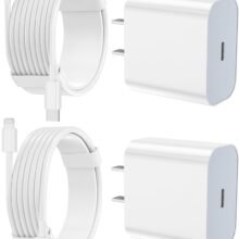 iPhone Charger Fast Charging 2 Pack Type C Wall