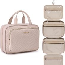 BAGSMART Travel Toiletry Bag Hanging Travel Makeup