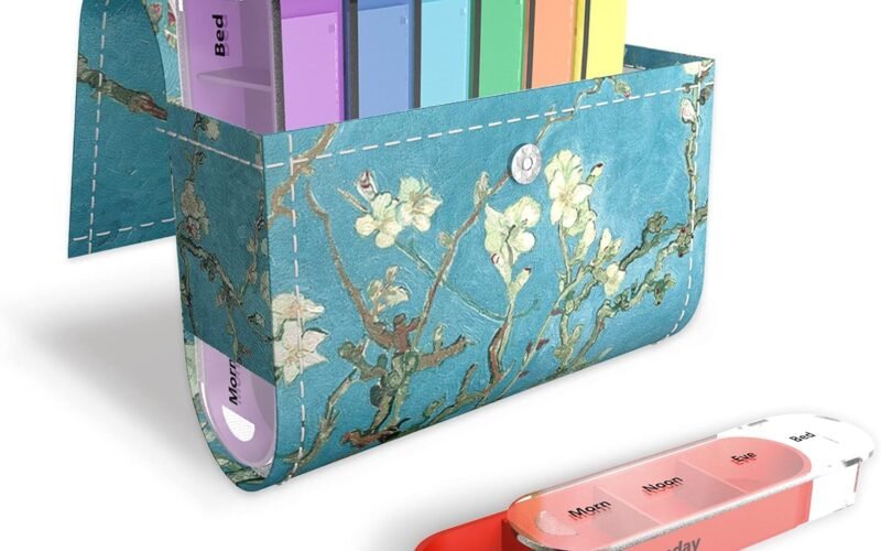 Pill Organizer,LIZIMANDU Weekly Travel Pill Case