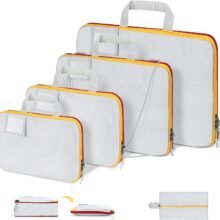 5 Set Compression Packing Cubes,Travel Essentials