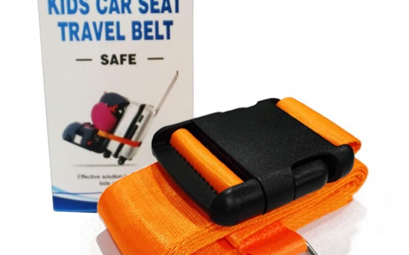 Car Seat Belt Strap to Suitcase, Convert Kid Car