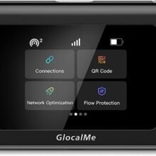 GlocalMe Mini Turbo 4G LTE Mobile Hotspot Device,