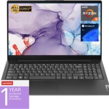 Lenovo V15 Laptop, 15.6" FHD Display, AMD Ryzen 5