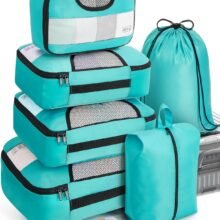 Veken 6 Set Packing Cubes for Suitcases, Travel